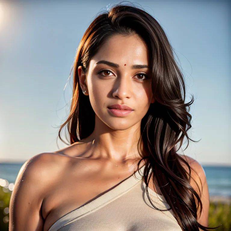 , Indian, brown skin, facial mark,woman,thirties,(RAW photo, best quality, masterpiece:1.1), (realistic, photo-realistic:1.2), ultra-detailed, ultra high res, physically-based rendering,(adult:1.5) - #main