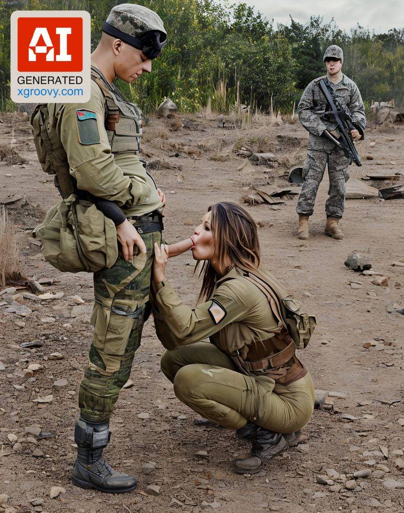 Nothing like a little post-apocalyptic head from a busty military babe to make my big balls happy - #main