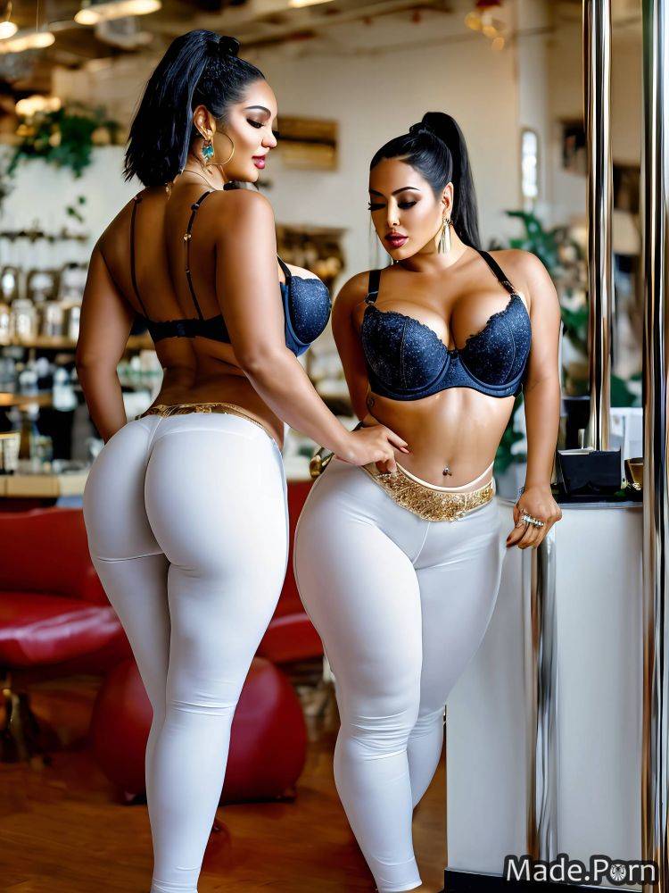 Standing stripper thick thighs tight indoors made glitter AI porn - #main