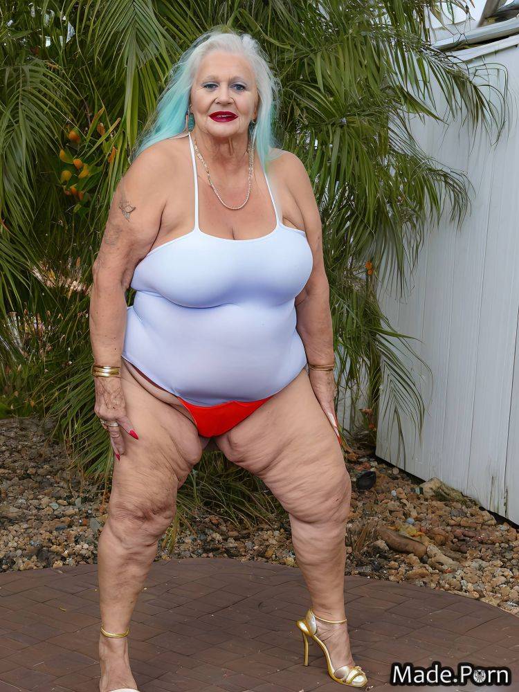 Long fingernails lipstick arched eyebrow platinum stripper bbw spandex AI porn - #main