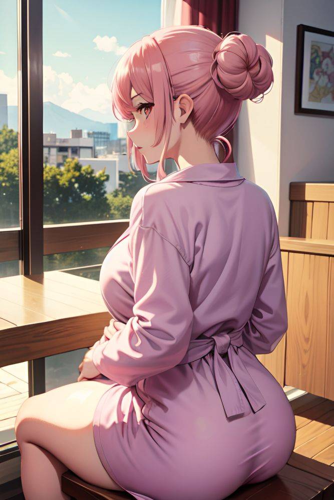 Anime Pregnant Small Tits 50s Age Sad Face Pink Hair Hair Bun Hair Style Dark Skin Painting Restaurant Back View Spreading Legs Bathrobe 3677999112158293744 - AI Hentai - #main