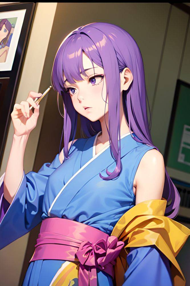 Anime Skinny Small Tits 70s Age Shocked Face Purple Hair Straight Hair Style Light Skin Painting Hospital Front View Sleeping Kimono 3682050125297980491 - AI Hentai - #main