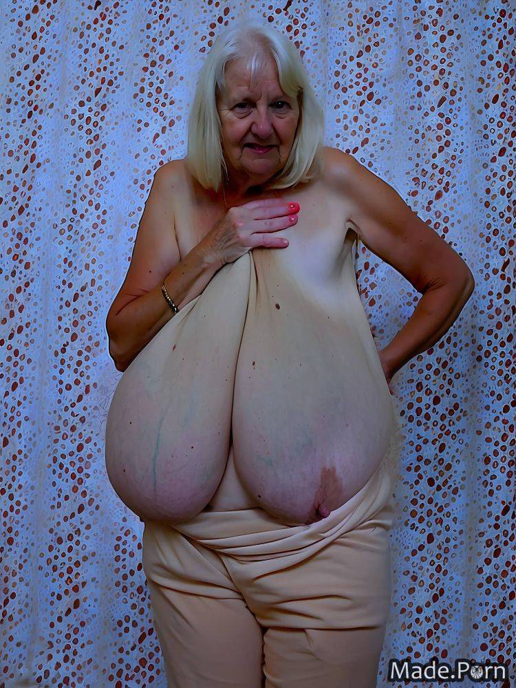 Skinny huge boobs full shot ssbbw saggy tits messy hair short AI porn - #main