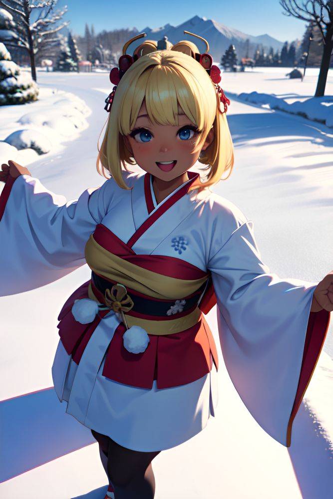 Anime Chubby Small Tits 18 Age Happy Face Blonde Bangs Hair Style Dark Skin 3d Snow Back View T Pose Geisha 3683747065354655707 - AI Hentai - #main
