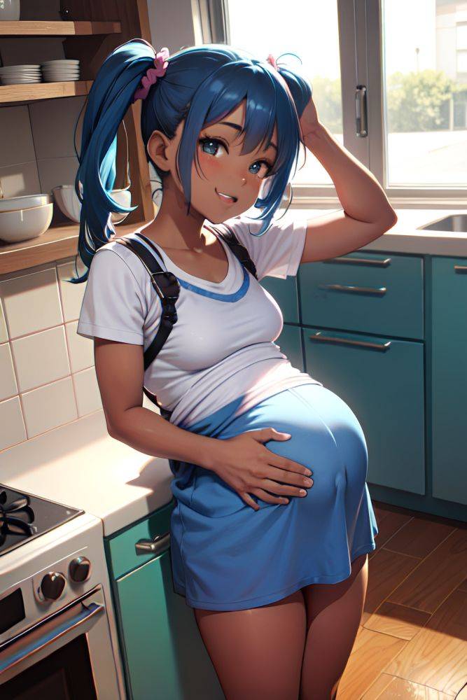 Anime Pregnant Small Tits 20s Age Happy Face Blue Hair Pigtails Hair Style Dark Skin Film Photo Kitchen Back View Spreading Legs Schoolgirl 3683843702119753342 - AI Hentai - #main