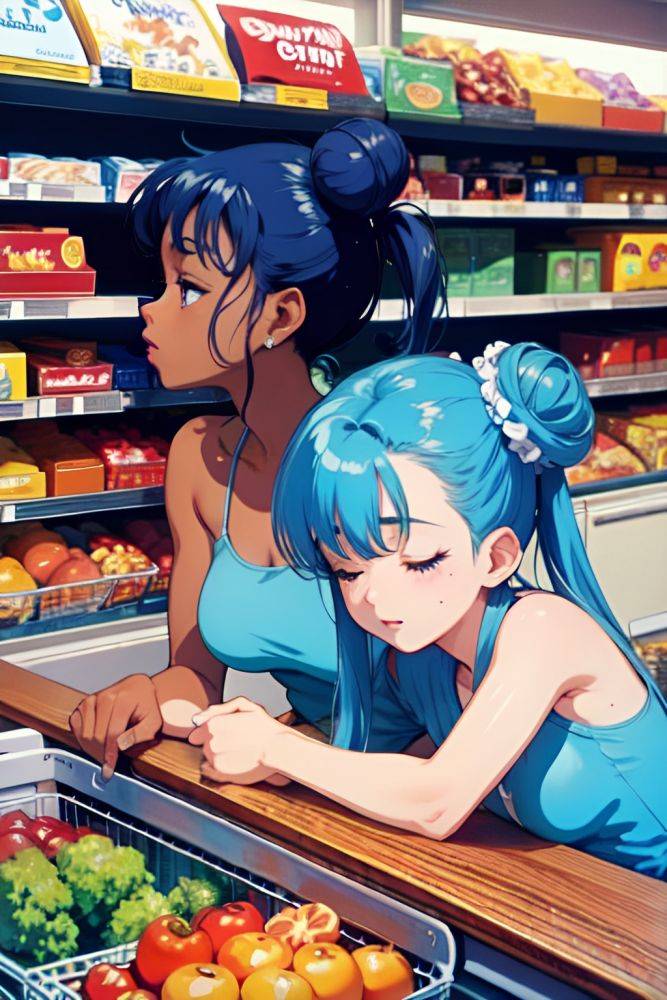 Anime Skinny Small Tits 80s Age Orgasm Face Blue Hair Hair Bun Hair Style Dark Skin Vintage Grocery Side View Sleeping Nude 3683967397093932963 - AI Hentai - #main
