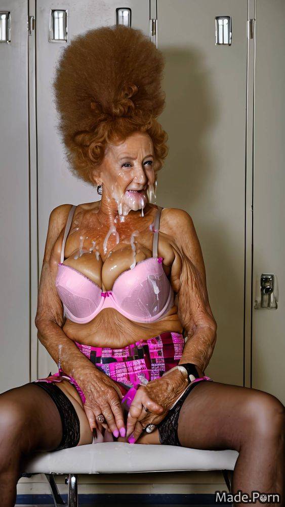 Long hair wild afro made multicolored hair saggy tits pink woman AI porn - #main