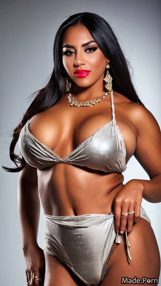 Necklace woman muscular natural tits silk long hair athlete AI porn - #main