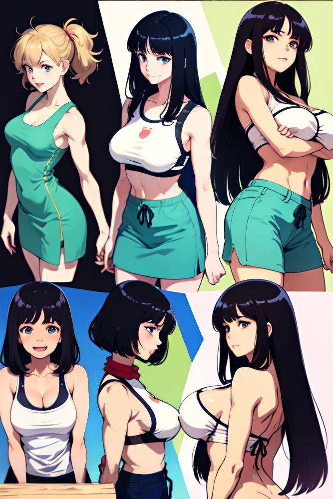 Anime Skinny Huge Boobs 80s Age Laughing Face Black Hair Straight Hair Style Light Skin Skin Detail (beta) Meadow Side View On Back Teacher 3685559972050319345 - AI Hentai - #main