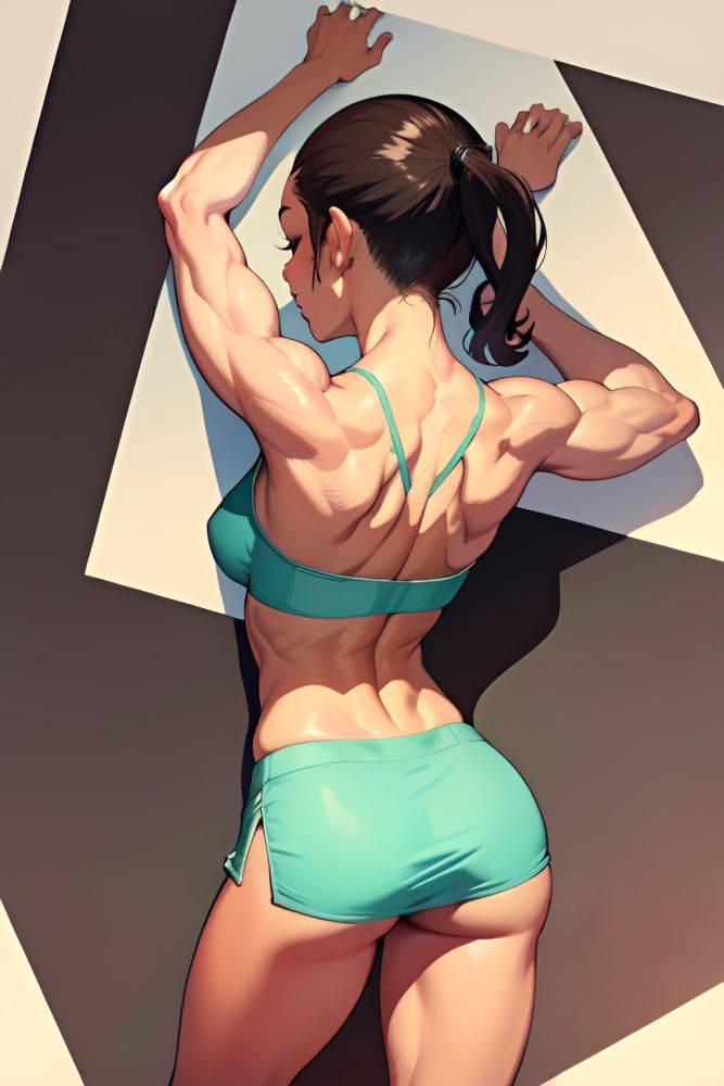 Anime Muscular Small Tits 60s Age Happy Face Brunette Ponytail Hair Style Dark Skin Watercolor Strip Club Back View Sleeping Mini Skirt 3685710724450566299 - AI Hentai - #main