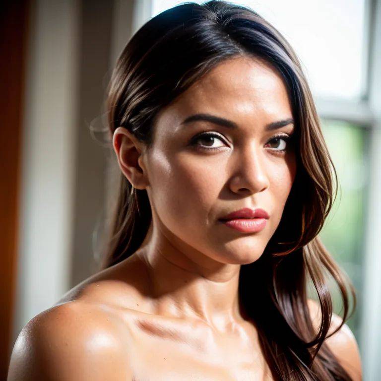 , latino,woman,thirties,(RAW photo, best quality, masterpiece:1.1), (realistic, photo-realistic:1.2), ultra-detailed, ultra high res, physically-based rendering,long hair,braided,blue hair,(adult:1.5) - #main