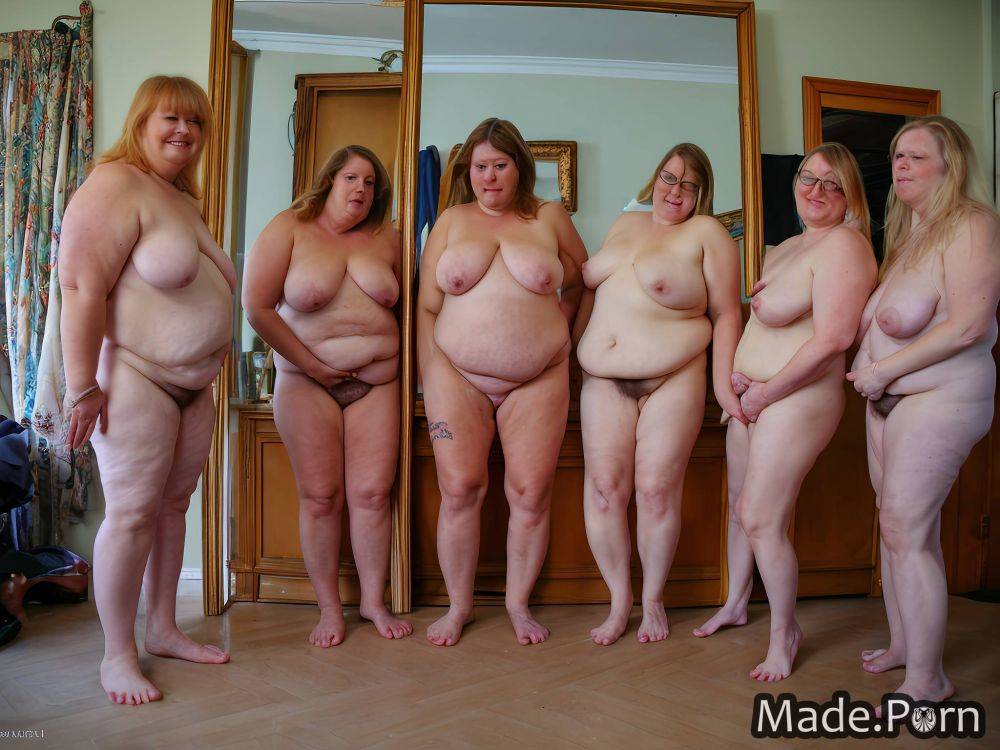 Ssbbw bangs hair nipples ginger bottomless tall nude AI porn - #main