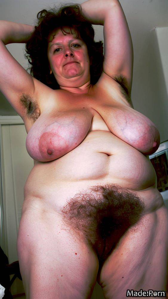 Short hairy nude bangs hair armpits saggy tits thick thighs AI porn - #main