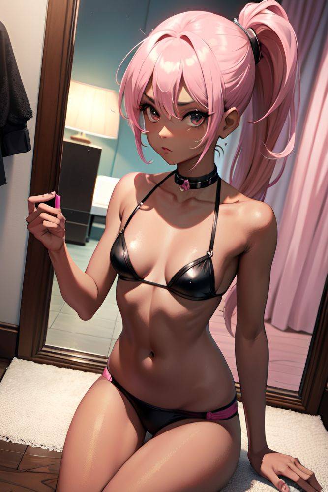 Anime Skinny Small Tits 50s Age Serious Face Pink Hair Ponytail Hair Style Dark Skin Mirror Selfie Casino Close Up View Bathing Fishnet 3683546062407584451 - AI Hentai - #main