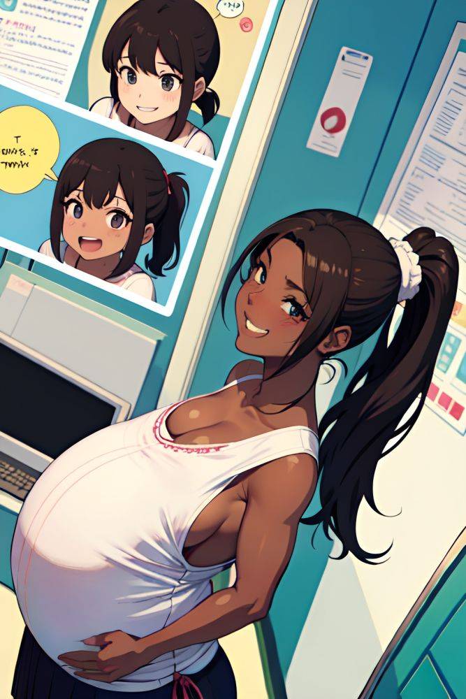 Anime Pregnant Small Tits 70s Age Laughing Face Brunette Ponytail Hair Style Dark Skin Dark Fantasy Train Front View On Back Teacher 3690326096244583697 - AI Hentai - #main