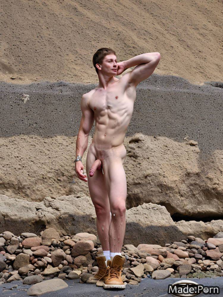 Nude stripper handjob standing caucasian athlete veiny dick AI porn - #main