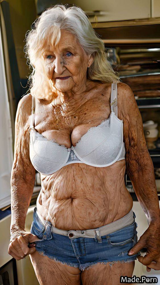 Slutty saggy tits 90 looking at viewer woman blonde long hair AI porn - #main