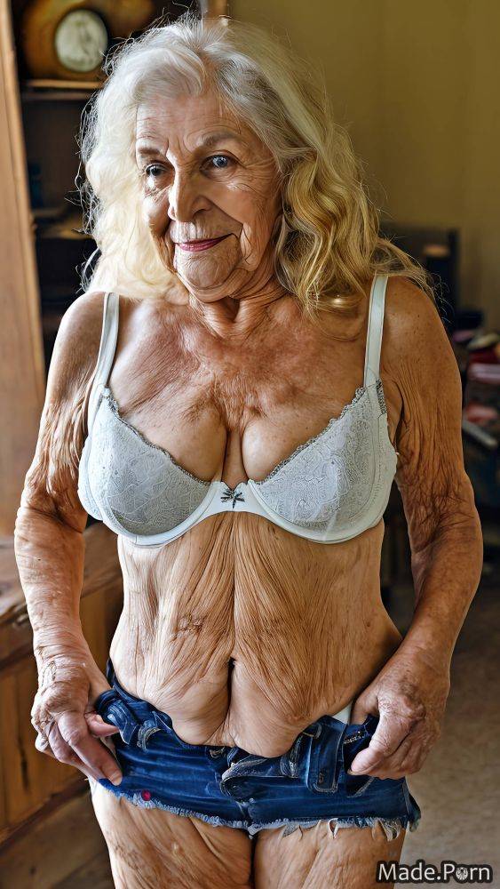 Tank top made woman full shot caucasian 90 bangs hair AI porn - #main