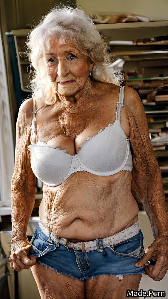 Blonde saggy tits long hair indoors looking at viewer woman 90 AI porn - #main