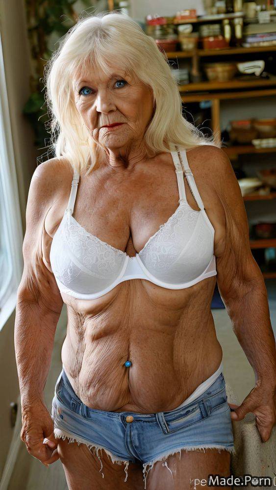 Seductive long hair saggy tits slutty bangs hair made daisy dukes AI porn - #main