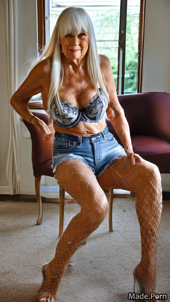 90 long hair caucasian slutty daisy dukes full shot woman AI porn - #main