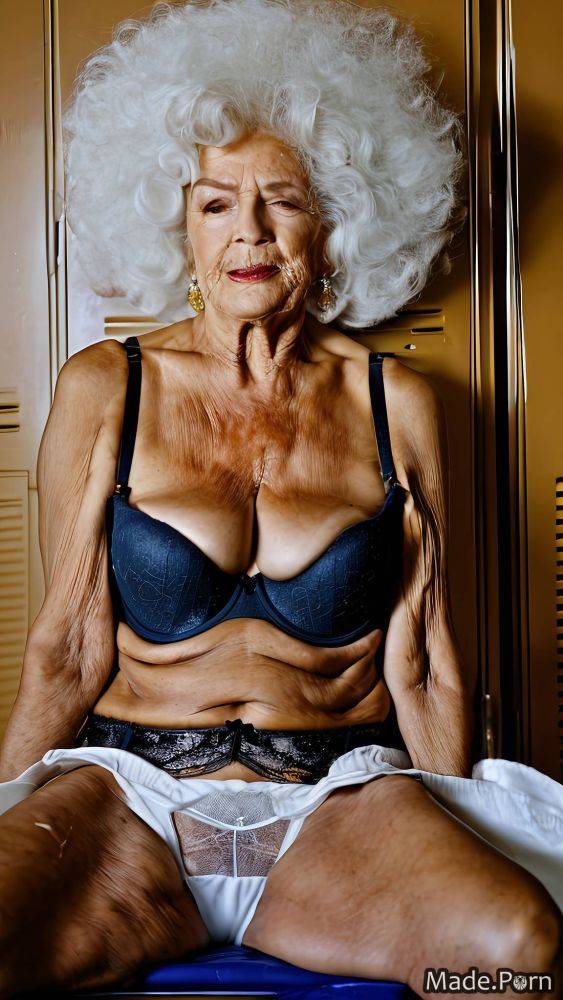 White hair saggy tits slutty made bukkake wild afro woman AI porn - #main
