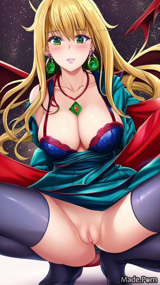Dress necklace huge boobs superhero green hair athlete witch AI porn - #main