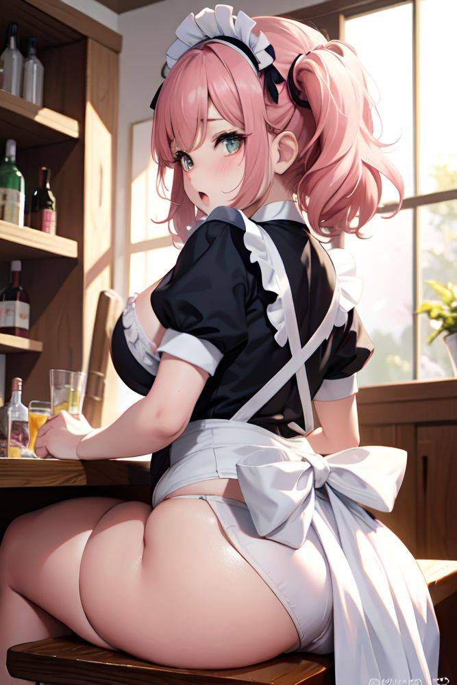 Anime Chubby Small Tits 40s Age Shocked Face Pink Hair Messy Hair Style Light Skin Vintage Bar Back View Spreading Legs Maid 3691744726103762568 - AI Hentai - #main