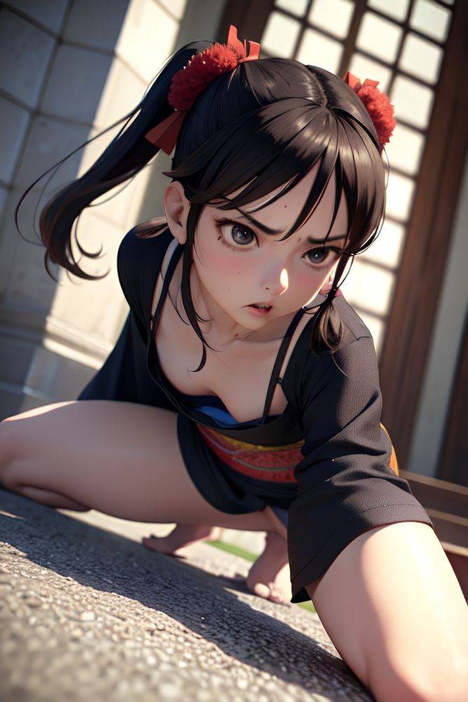 Anime Skinny Small Tits 60s Age Angry Face Ginger Pigtails Hair Style Dark Skin 3d Church Close Up View Straddling Kimono 3691814302426954325 - AI Hentai - #main