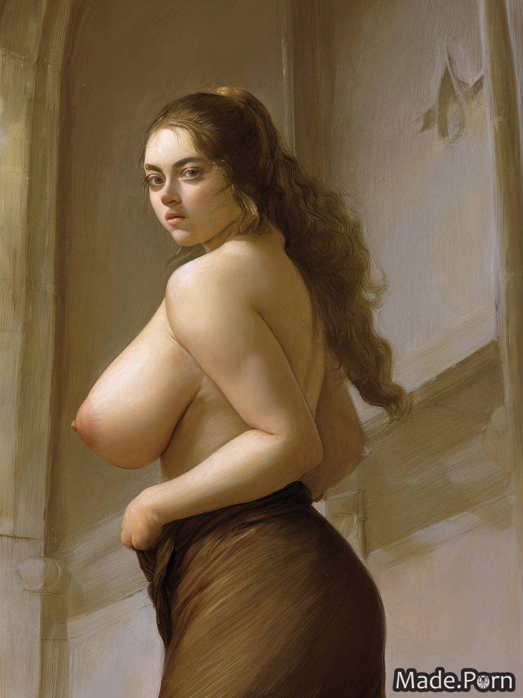 Fairer skin gigantic boobs saggy tits chubby 20 ashamed nipples AI porn - #main
