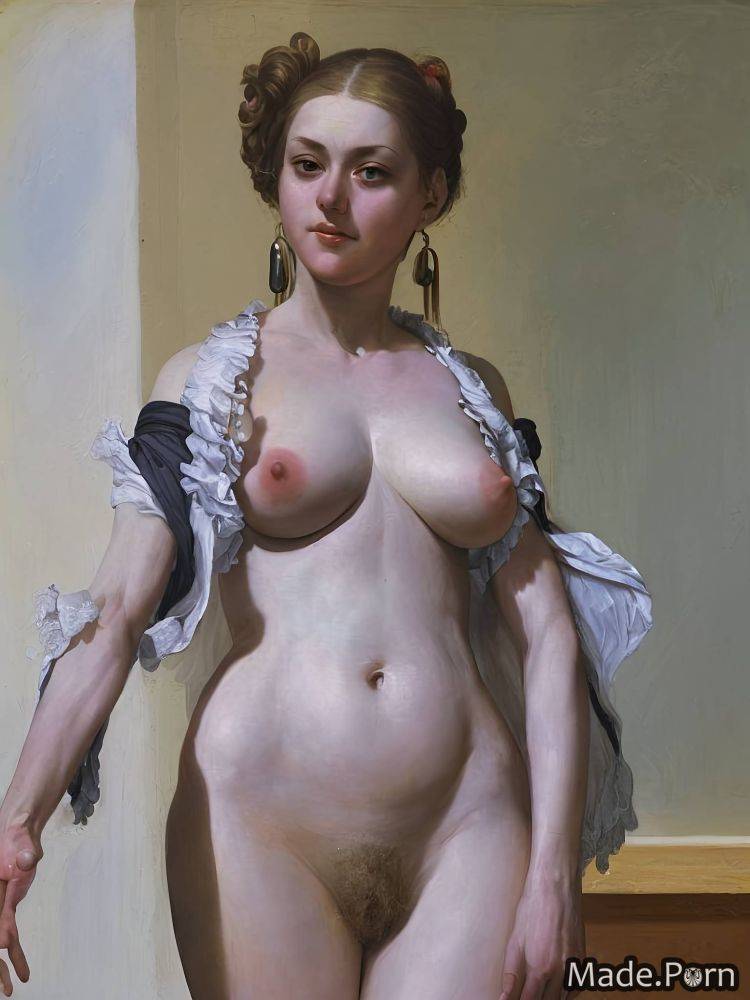 Earrings prisoner nipples looking at viewer woman standing indoors AI porn - #main