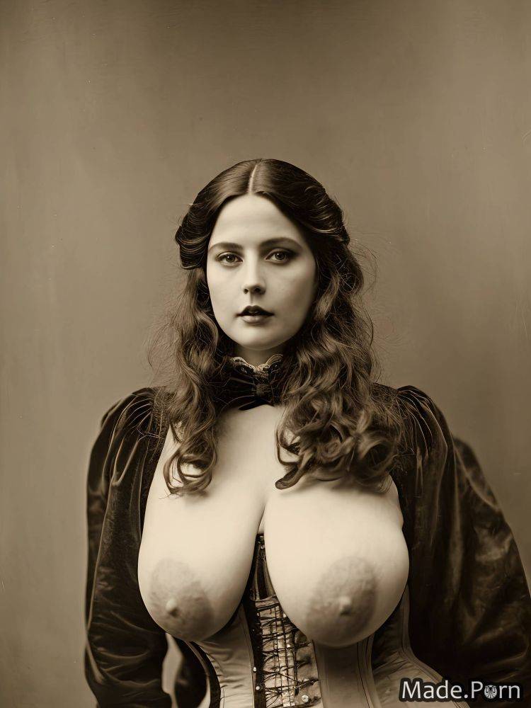 Nipples huge boobs thighs woman made big hips victorian AI porn - #main