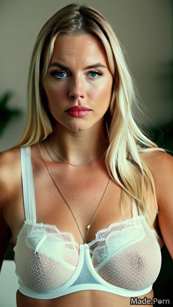 Messy hair nipples seductive blonde close up tanned skin big tits AI porn - #main