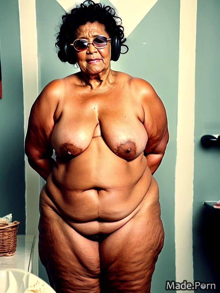 Slutty native american headphones thick bimbo long legs thick thighs AI porn - #main