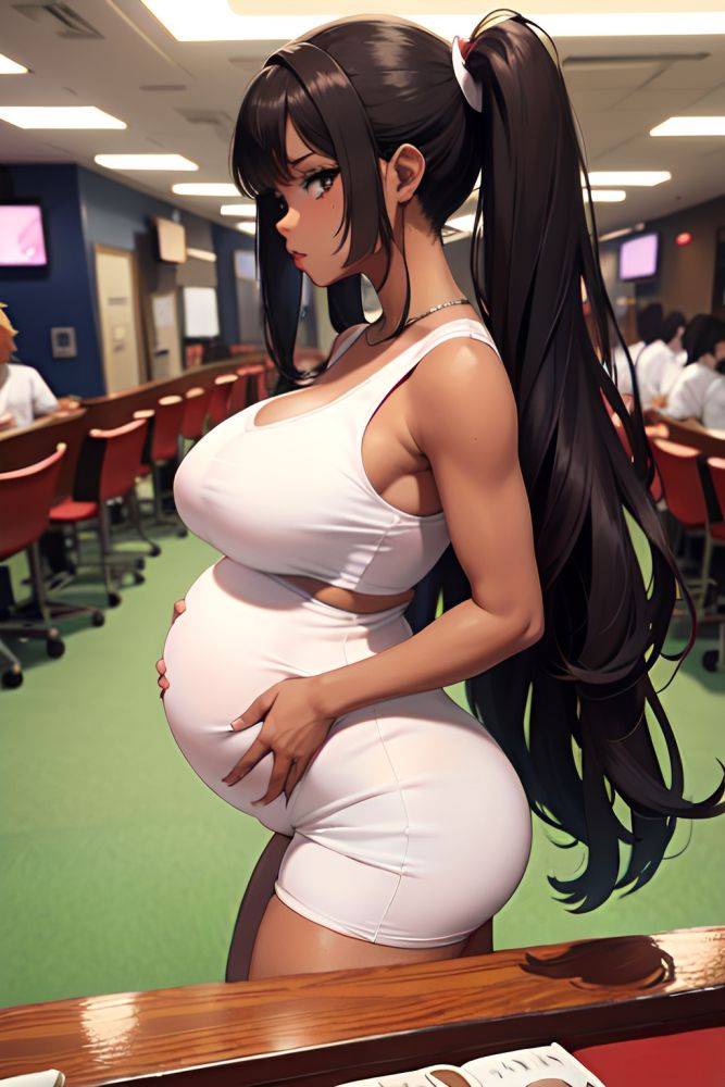 Anime Pregnant Small Tits 60s Age Pouting Lips Face Ginger Messy Hair Style Dark Skin Soft Anime Casino Back View Working Out Nurse 3697338061512871280 - AI Hentai - #main