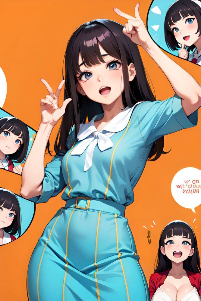 Anime Busty Small Tits 60s Age Ahegao Face Brunette Bangs Hair Style Light Skin Illustration Party Front View Spreading Legs Schoolgirl 3698037712212536618 - AI Hentai - #main