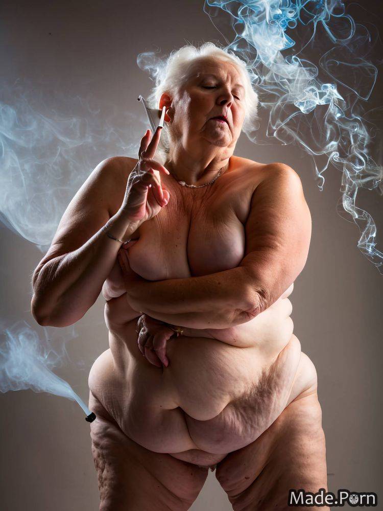 Vintage gigantic boobs shiny skin smoking tanned skin nude busty AI porn - #main