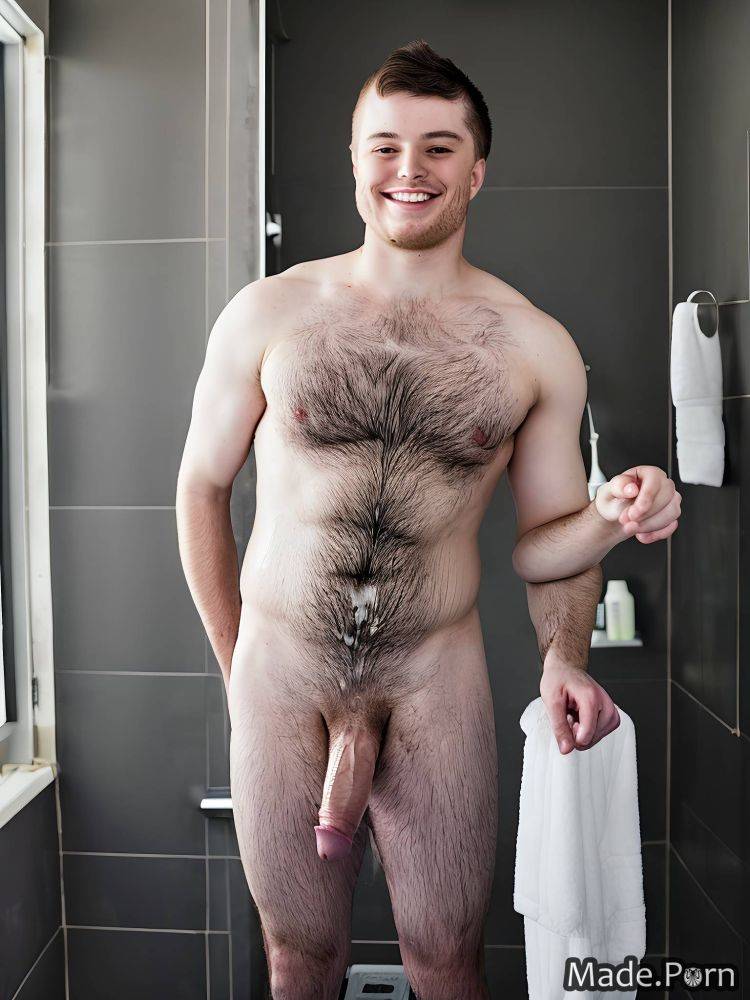Gay standing veiny dick nude straight hair big balls brunette AI porn - #main