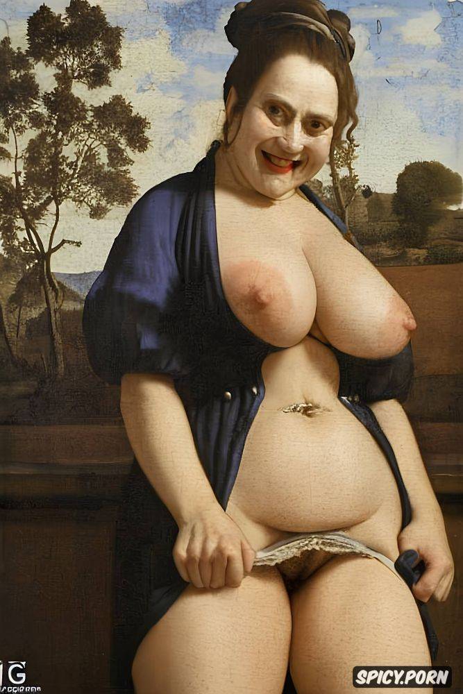 giant and perfectly round areolas very big fat tits, victorian style - #main