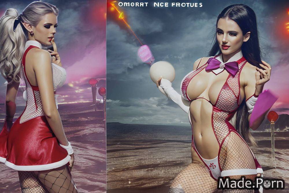 Cosplay belt shiny skin geisha nun elf cheerleader AI porn - #main