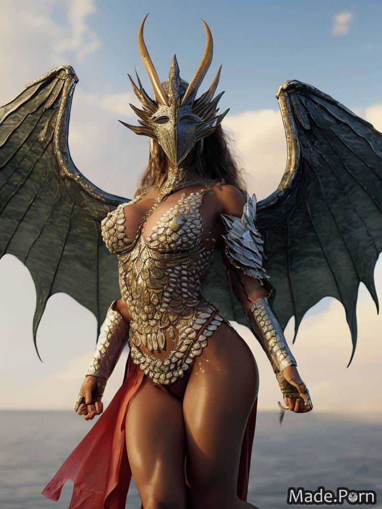 Muscular plant wings pearl bodybuilder 40 woman dragon scales AI porn - #main