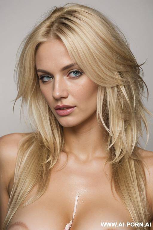 large lactating tits with an athletic body and blonde hair - #main