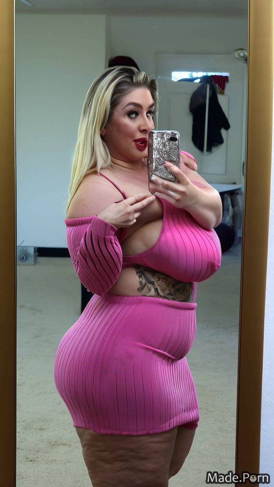 Standing photo big tits slutty pink long skirt chubby AI porn - #main