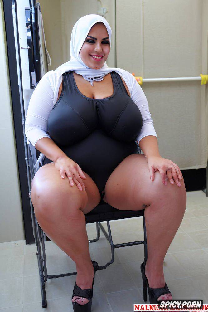 year old milf, vertical symmetry, full black swimming suit, soundos el ahmadi - #main