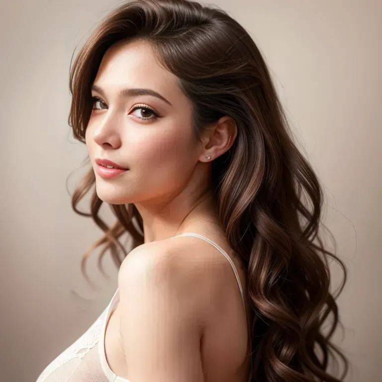 woman,twenties,(RAW photo, best quality, masterpiece:1.1), (realistic, photo-realistic:1.2), ultra-detailed, ultra high res, physically-based rendering,long hair,curly hair,brown hair,hair behind ear,brown - #main