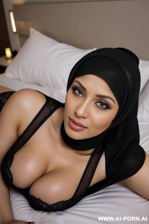 hijab woman puts anal plug on her husband in bed - #main