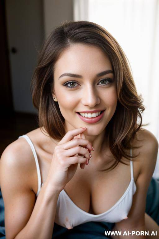 (highest quality) (very sensual, beautiful smile, positive energy) solo, (delicate face) (two-toned hair) (long disheveled hair) (extremely pretty) (addorable lady) (close to you) ((sexy bombshell)) - #main