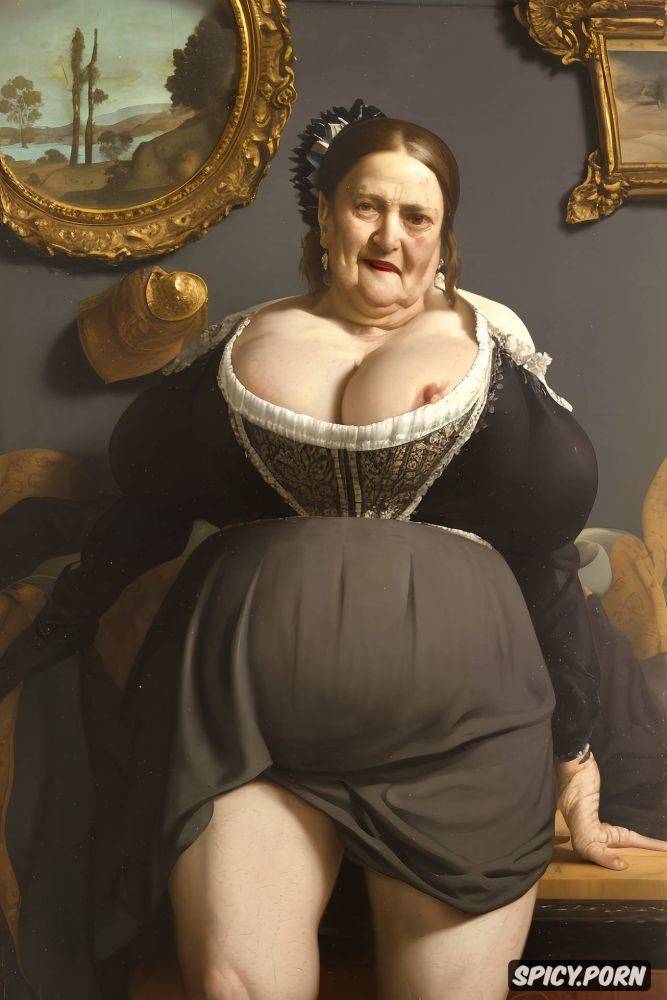 giant and perfectly round areolas very big fat tits, victorian style - #main