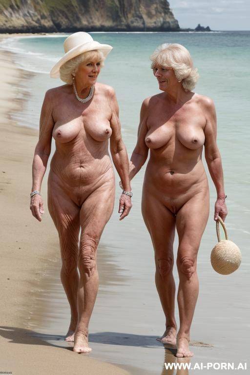 duchess of cornwall, nude, beach, with nude woman - #main