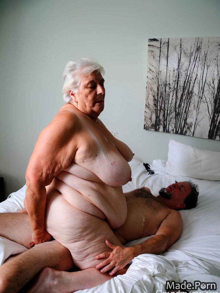 Secretary woman fat white hair 90 bed bedroom AI porn - #main